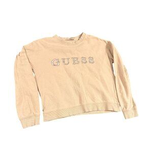 GUESS Sue Logo Crewneck Sweatshirt Size Large